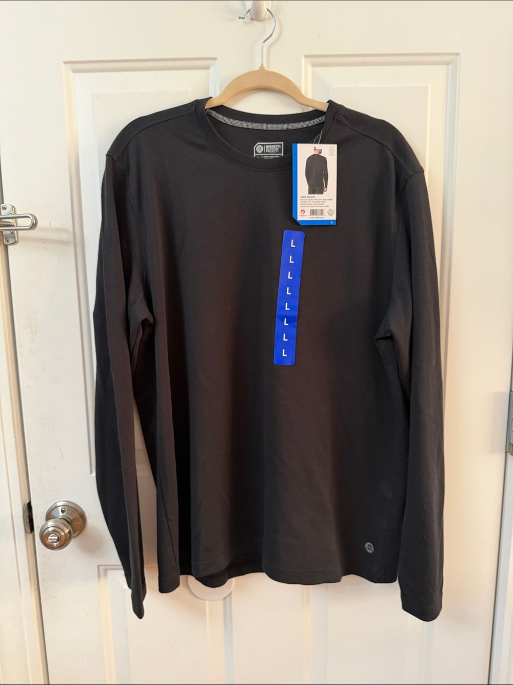 Mondetta Black Long Sleeve Crewneck Shirt